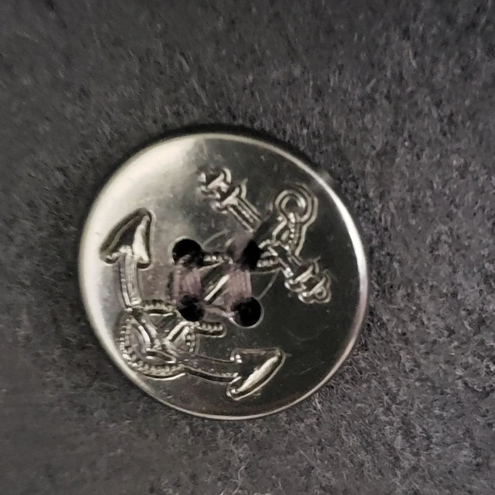 🌞SOLD🌞 Talbots Kids Wool Pea Coat Size XXL Black Double Breasted Buffalo Plaid - Picture 4 of 10